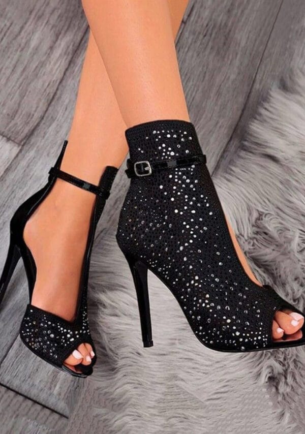Fishbill Rhinestone Heels - Image 4
