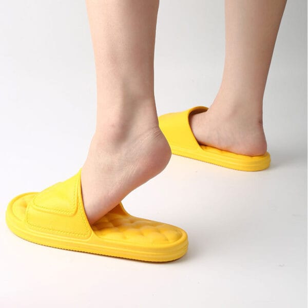 Summer Slippers Plaid Design Bathroom Slippers For Women Shoes - Image 5