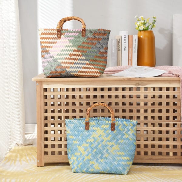 Women's Straw Bag Portable Large Capacity Tote Bag - Image 2