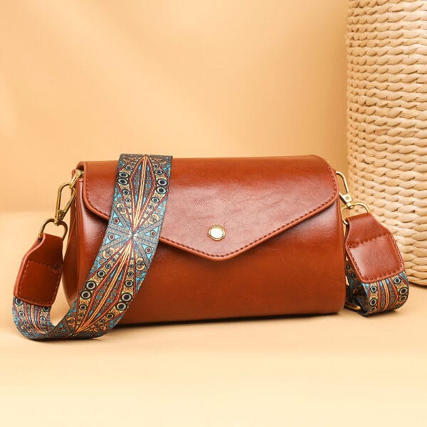 New Women's Crossbody PU Soft Leather Textured Large Capacity Lightweight Casual Shoulder Bag - Image 5