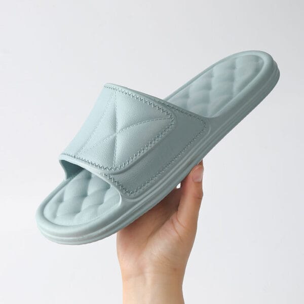 Summer Slippers Plaid Design Bathroom Slippers For Women Shoes - Image 8