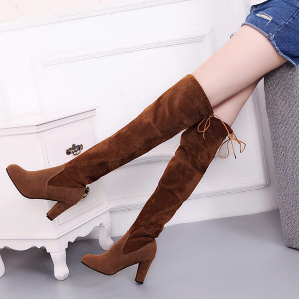 Knee High Boots For Women Shoes High Heel Long Boots - Image 7