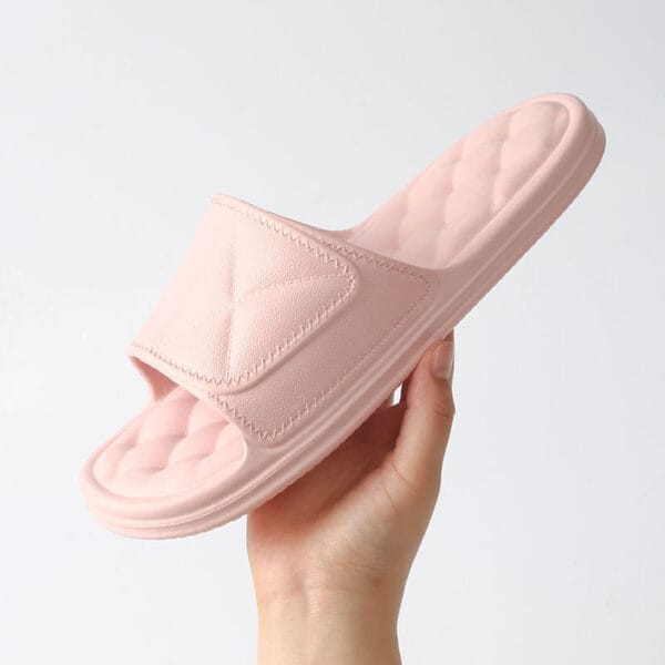 Summer Slippers Plaid Design Bathroom Slippers For Women Shoes - Image 10