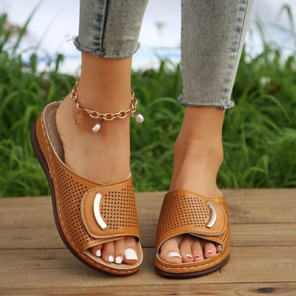 Summer New Wedge Retro Slippers For Women - Image 10