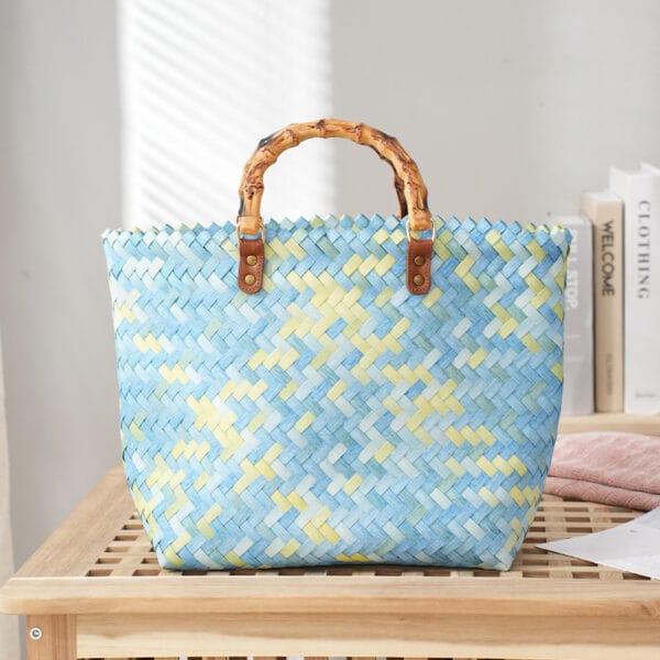 Women's Straw Bag Portable Large Capacity Tote Bag - Image 5