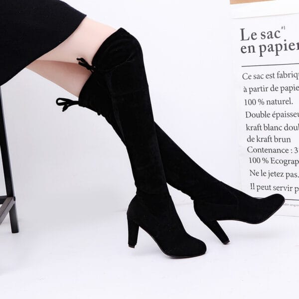Knee High Boots For Women Shoes High Heel Long Boots - Image 6