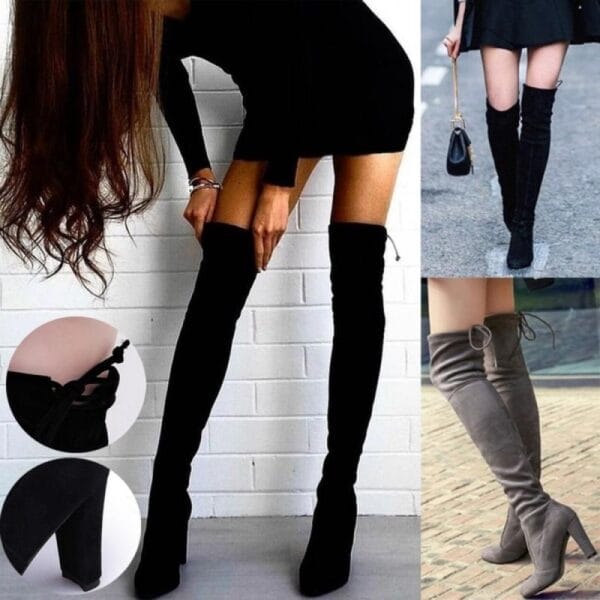 Knee High Boots For Women Shoes High Heel Long Boots - Image 4