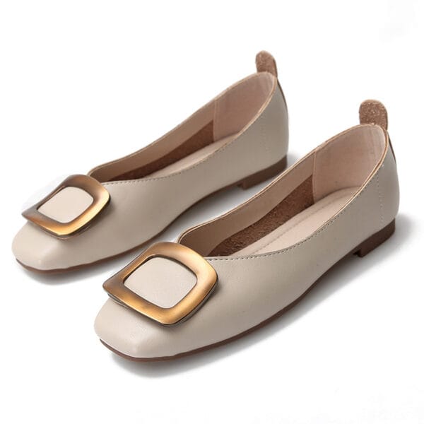 Women's Pumps Square Toe Slip-On Moccasins - Image 5