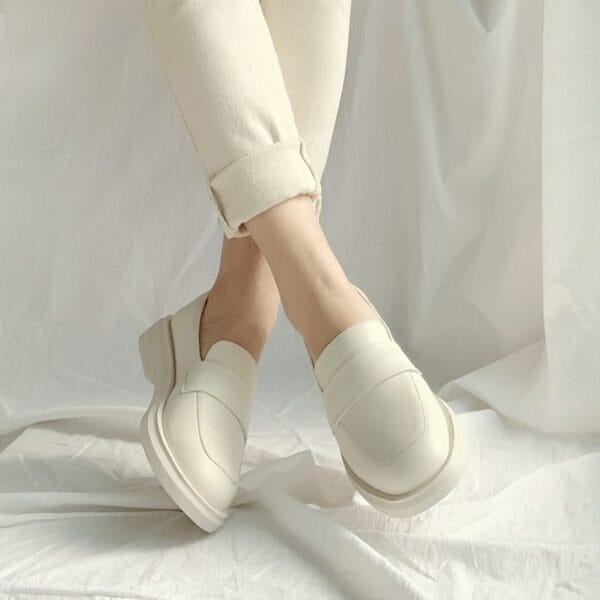 Female British leather loafers - Image 6