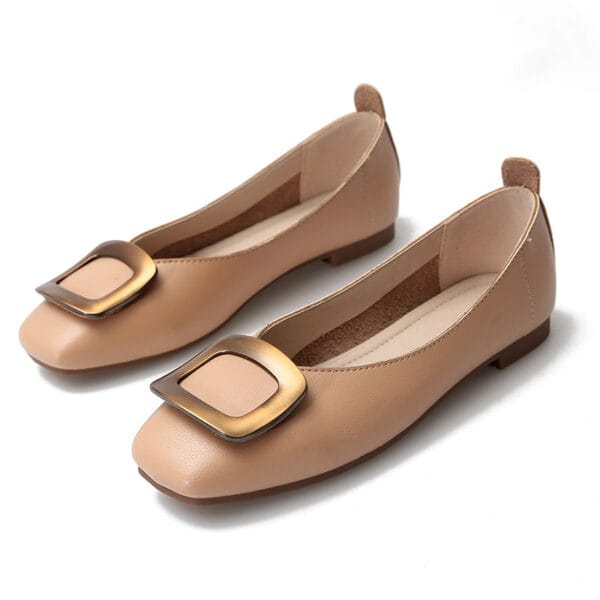 Women's Pumps Square Toe Slip-On Moccasins - Image 2