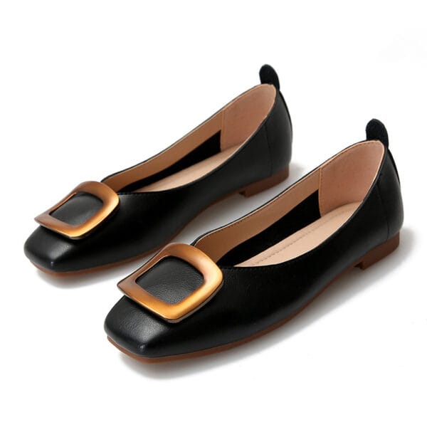 Women's Pumps Square Toe Slip-On Moccasins - Image 7