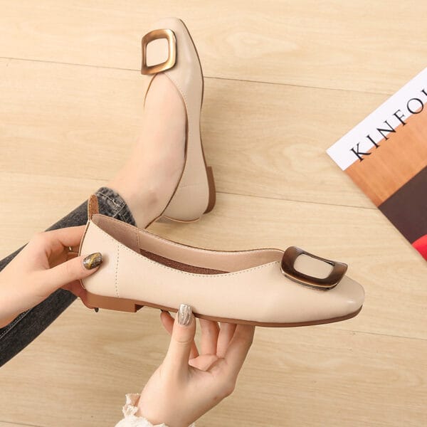 Women's Pumps Square Toe Slip-On Moccasins - Image 4